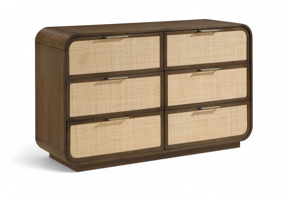 Windsor - Solid Wood Dresser - Brown - Simple Home Plus