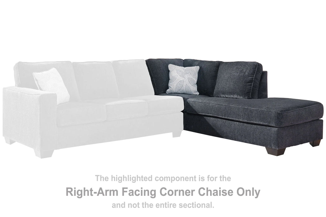 Altari - Raf Corner Chaise - Slate AS-IS