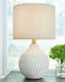 Wardmont - White - Ceramic Table Lamp - Simple Home Plus