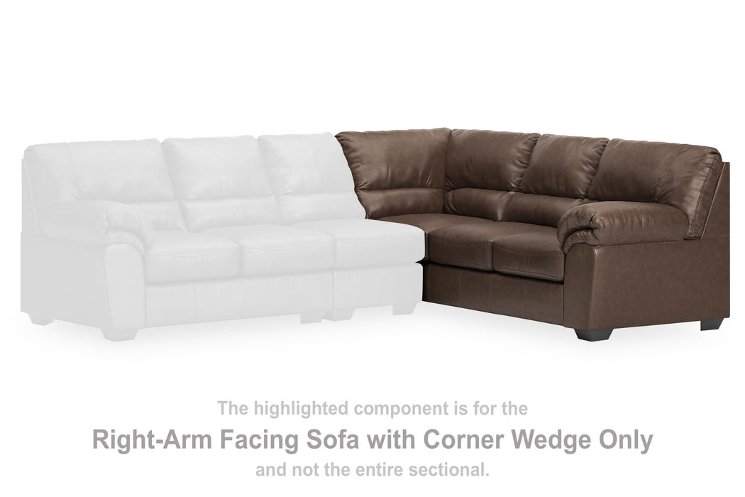 WillowBend - RAF Sofa With Corner Wedge - Umber - Simple Home Plus