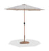 Fiji - Aluminum Patio Umbrella With Round Teak Base - Simple Home Plus