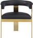 Romeo - Faux Leather Dining Chair With Gold Base (Set of 2) - Simple Home Plus