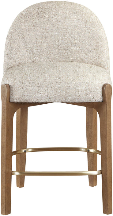 Torino - Counter Stool With Brushed Brown Base - Simple Home Plus