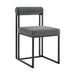 Anastasia - Dining Chair (Set of 2) - Matte Black / Anchor Gray - Simple Home Plus
