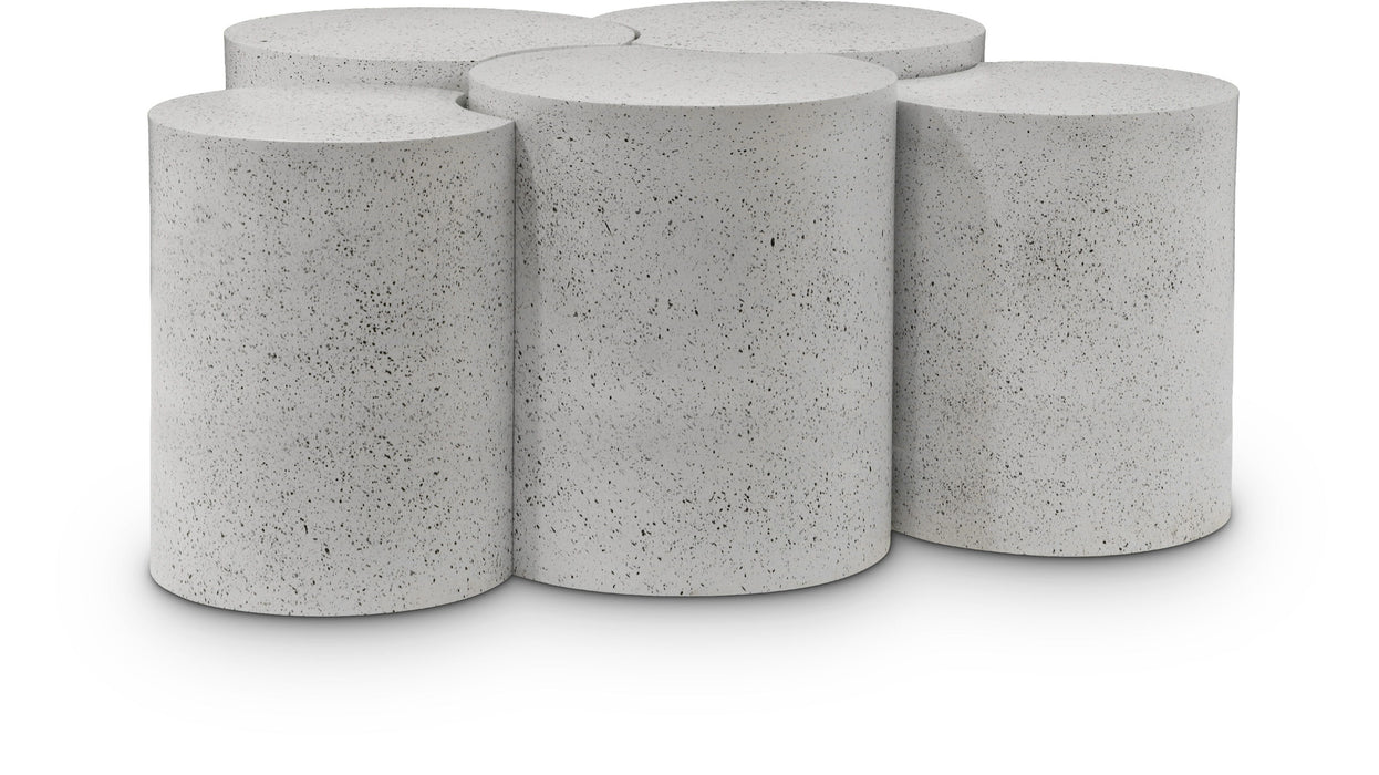 Dimple - 20" 5 Piece Modular Coffee Table - Terazzo Finish - Simple Home Plus