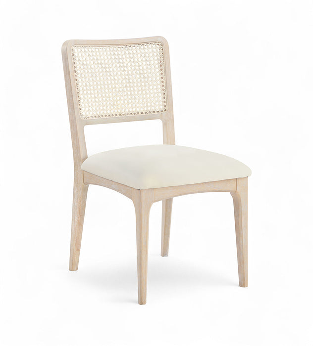 Atrium - Upholstered Seat Dining Chair With Brushed Natural Base (Set of 2) - Simple Home Plus