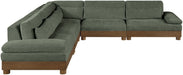 Turin - Chenille Fabric Upholstered Modular Sectional - Green - Simple Home Plus