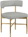 Rivage - Durable Dining Chair With Gold Frame (Set of 2) - Simple Home Plus