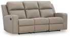 Lavenhorne - Pebble - Rec Sofa W/Drop Down Table - Simple Home Plus