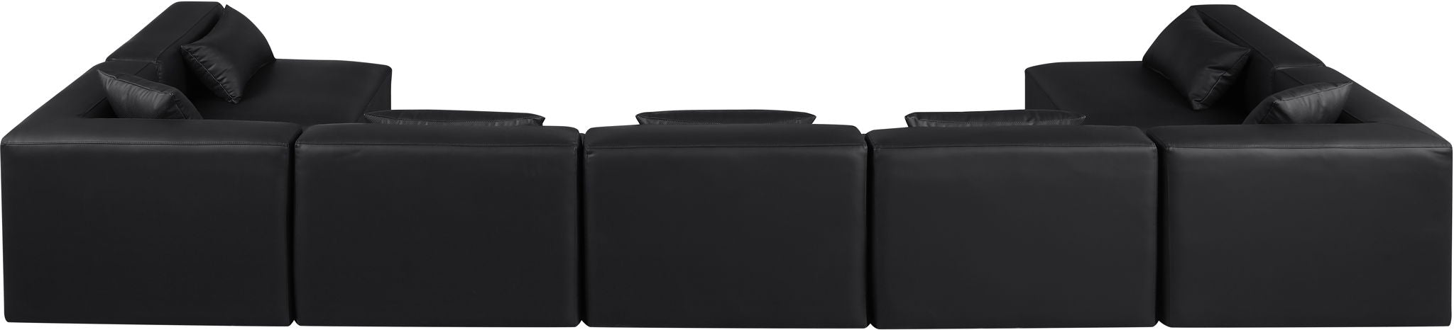 Cube - 7 Piece Modular U-Shaped Sectional - Simple Home Plus