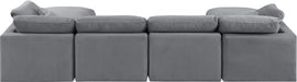 Indulge - Velvet 6 Piece Modular Double Chaise Sectional - Simple Home Plus