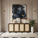Windsor - Solid Wood And Brown Cane Sideboard / Buffet - Brown - Simple Home Plus