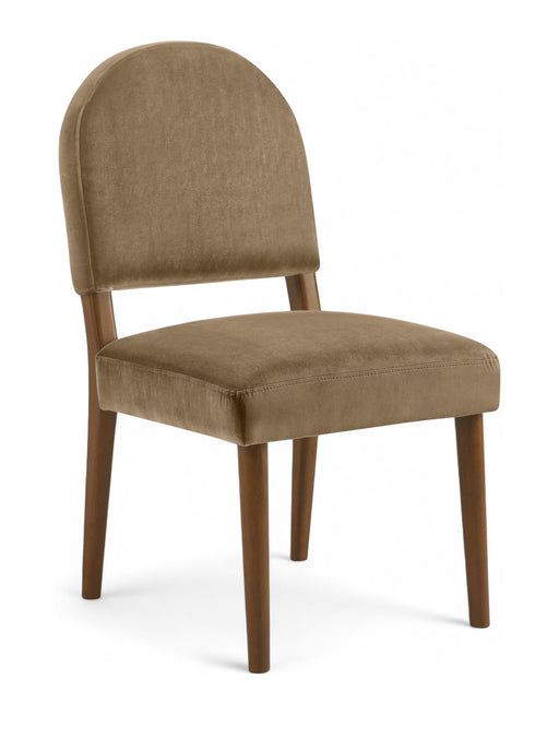 Varinelle - Velvet Dining Chair (Set of 2) - Walnut Frame - Simple Home Plus