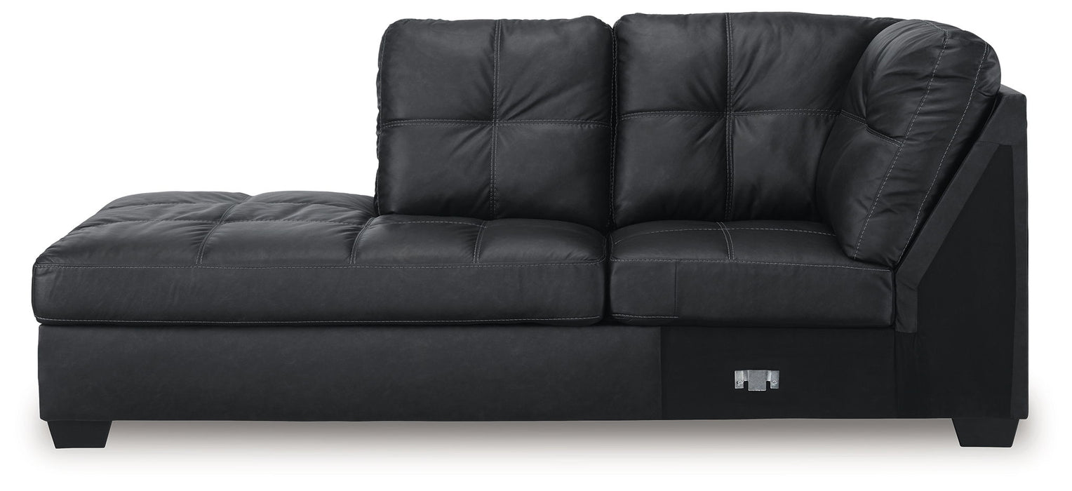 Barlin Mills - Laf Corner Chaise - Carbon - Simple Home Plus