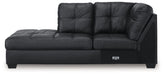 Barlin Mills - Laf Corner Chaise - Carbon - Simple Home Plus