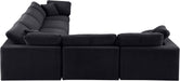 Comfy - 6 Piece Velvet Modular Corner Sectional - Simple Home Plus