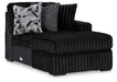 Midnight-Madness - Raf Corner Chaise - Onyx - Simple Home Plus