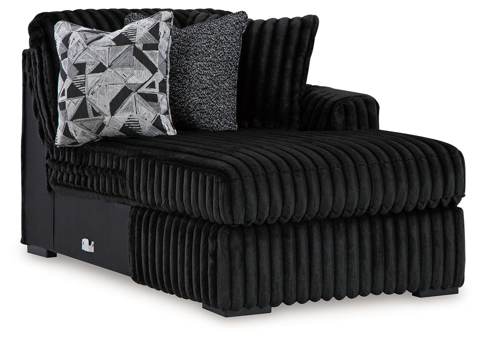 Midnight-Madness - Raf Corner Chaise - Onyx - Simple Home Plus