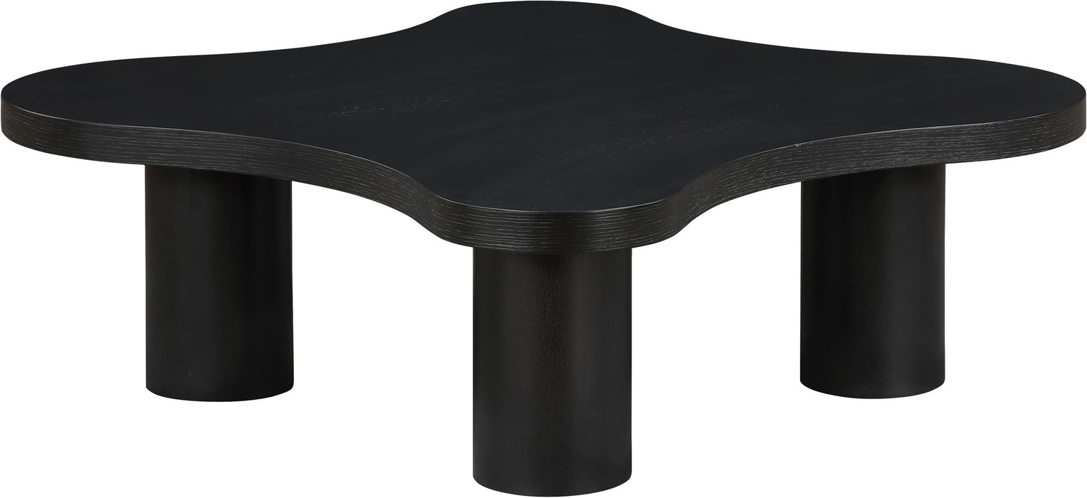 Cove - 48" Oak Veneer And Solid Wood Coffee Table - Simple Home Plus