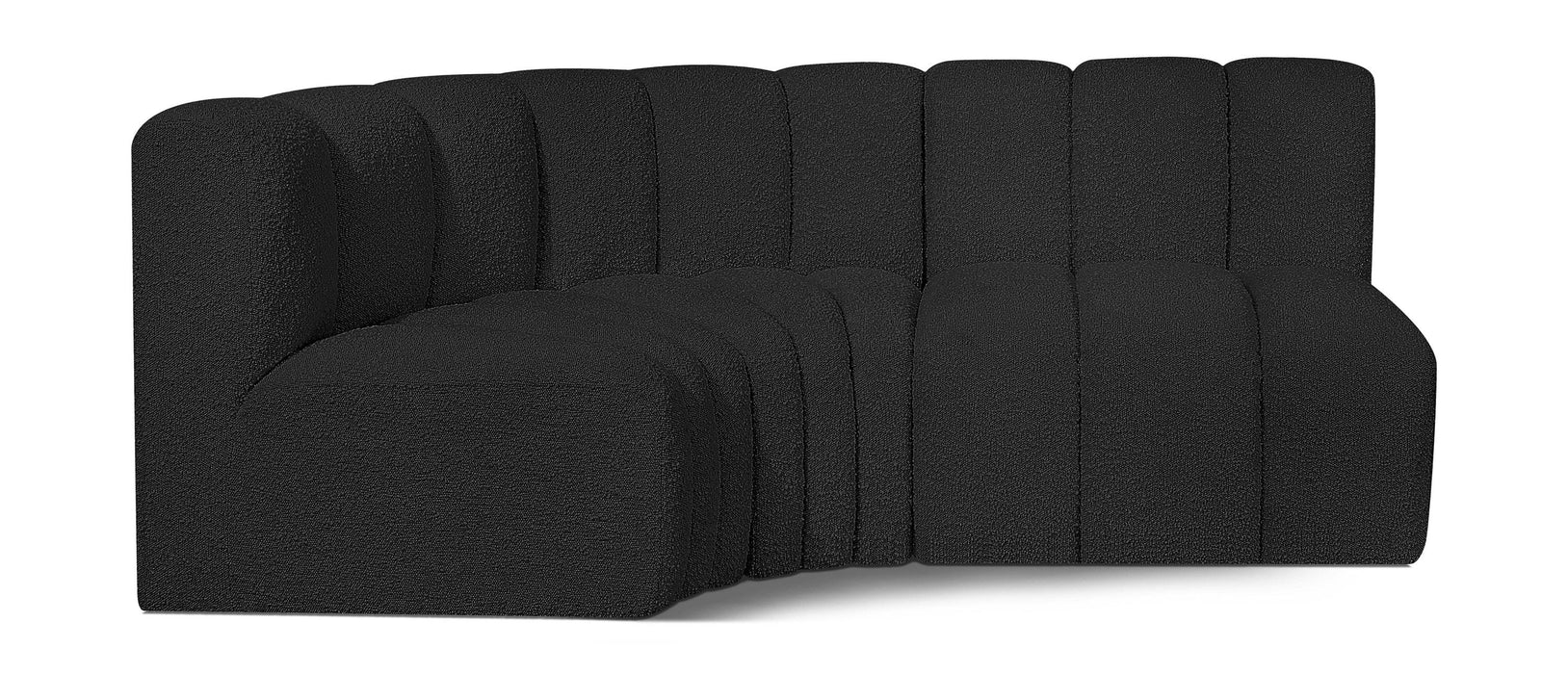 Arc - Boucle Fabric 3 Piece Sofa - Simple Home Plus