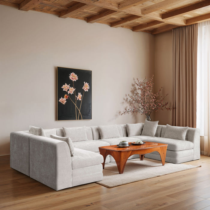 Stellar - 6 Piece Upholstered Modular Sectional - Simple Home Plus