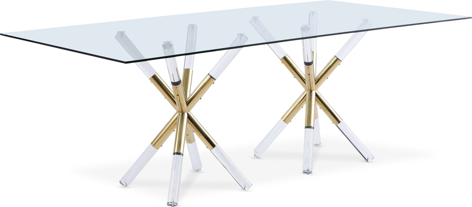 Mercury - Dining Table - Pearl Silver - Simple Home Plus