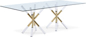 Mercury - Dining Table - Pearl Silver - Simple Home Plus