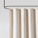 Metro - Woven Clipped Solid Shower Curtain - Sand - Simple Home Plus