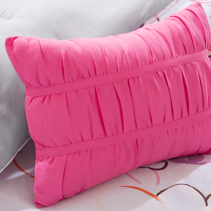 Olivia - Twin Comforter Set - Pink - Simple Home Plus
