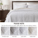 Quebec - Reversible Coverlet Set - White - Simple Home Plus