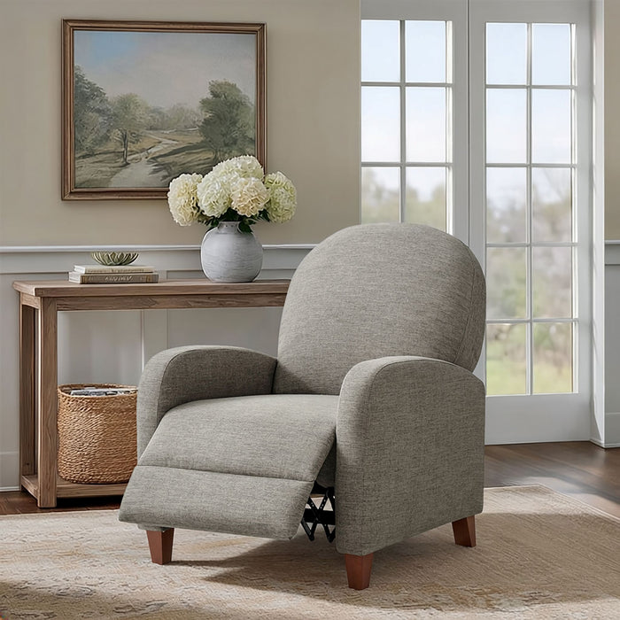 Raylin - Upholstered Push Back Recliner - Tan Multi