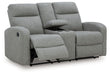 Gauntlet - Sterling - Double Recline Loveseat With Console - Simple Home Plus
