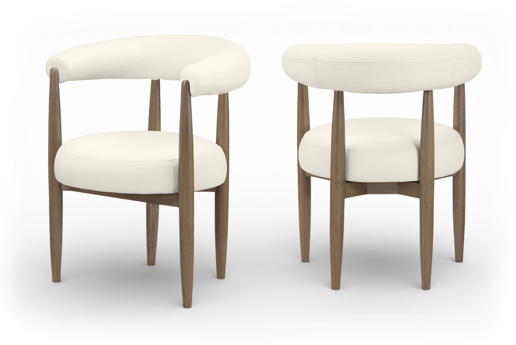 Sable - Vegan Leather Upholstered Dining Chair (Set of 2) - Brown Base - Simple Home Plus