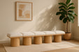 Pavilion - 5 Piece Modular Bench With Natural Base - Simple Home Plus
