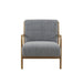 Novak - Mid-Century Modern Accent Armchair (Set of 2) - Gray - Simple Home Plus