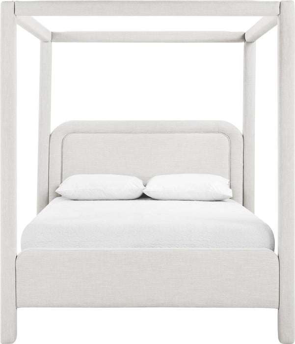 Salina - Linen Textured Fabric Upholstered Bed