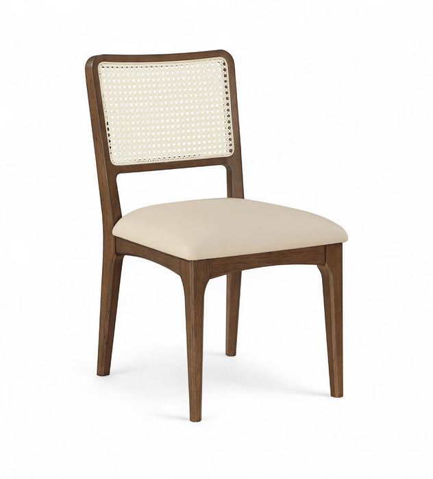 Atrium - Upholstered Seat Dining Chair With Brushed Brown Base (Set of 2) - Simple Home Plus