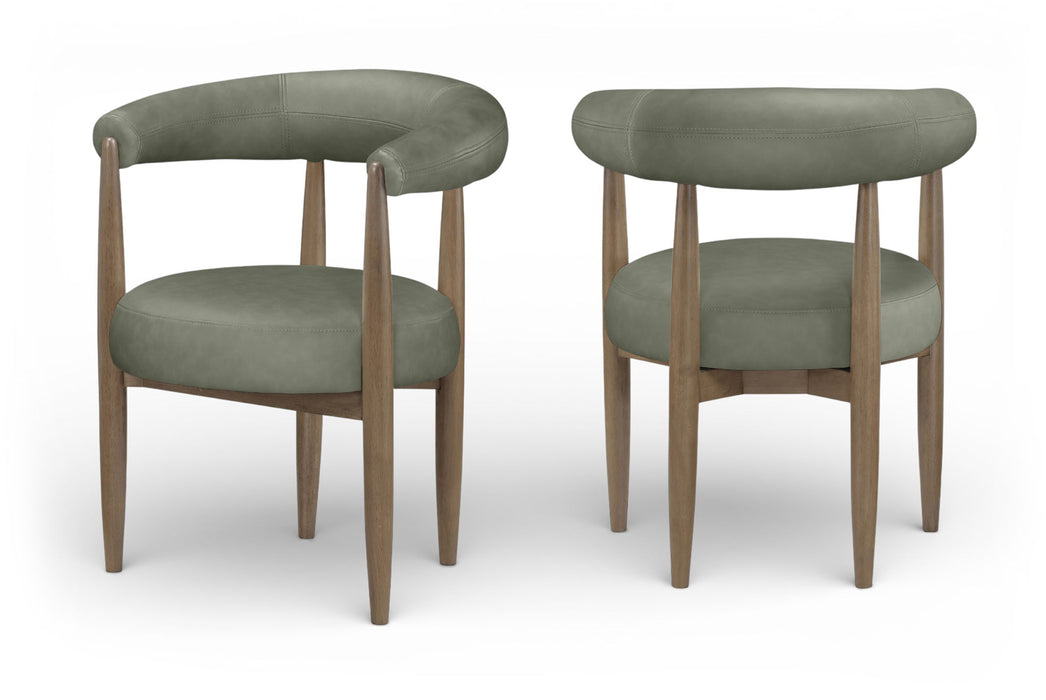Sable - Vegan Leather Upholstered Dining Chair (Set of 2) - Brown Base - Simple Home Plus