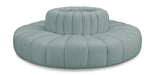 Arc - Faux Leather 8 Piece Round Modular Sofa - Simple Home Plus