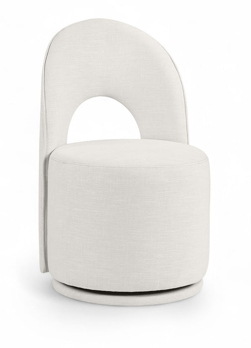 Cirelle - Linen Textured Performance Fabric Dining Chair (Set of 2) - Simple Home Plus