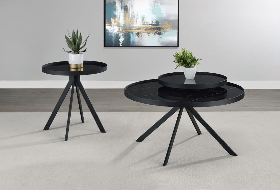 Briggs - Round Coffee And End Table Set - Simple Home Plus