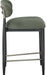 Riccio - Fabric Stool - Black Frame - Simple Home Plus
