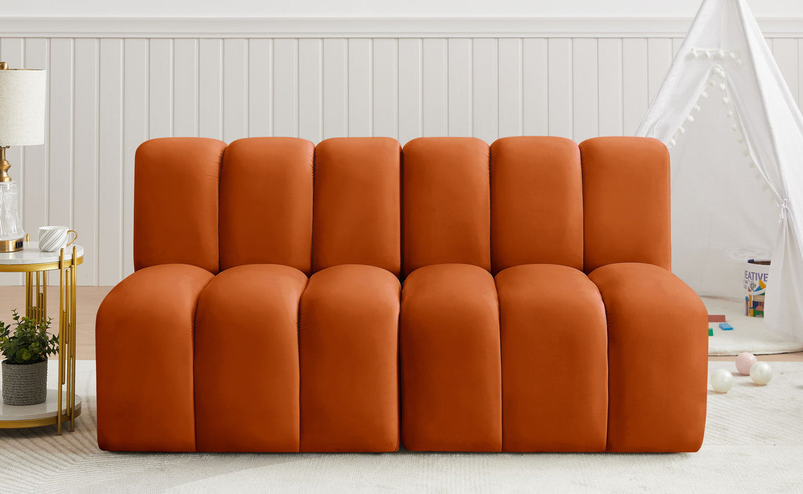 Arc - Velvet 2 Seats Modular Sofa - Simple Home Plus