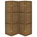 Browning - 4-Panel Bamboo Room Divider Folding Screen - Walnut - Simple Home Plus