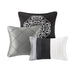 Blaire - King Piece Comforter (Set of 7) - Gray - Simple Home Plus