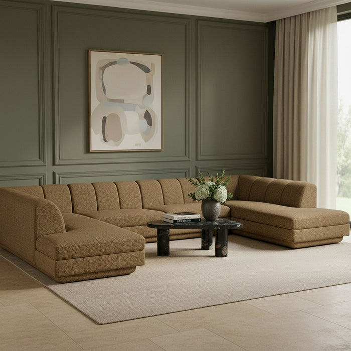 Modari - Sectional - Brown - Simple Home Plus