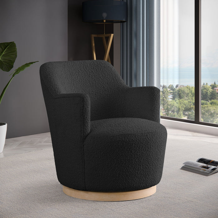Clarita - Boucle Swivel Accent Chair - Simple Home Plus