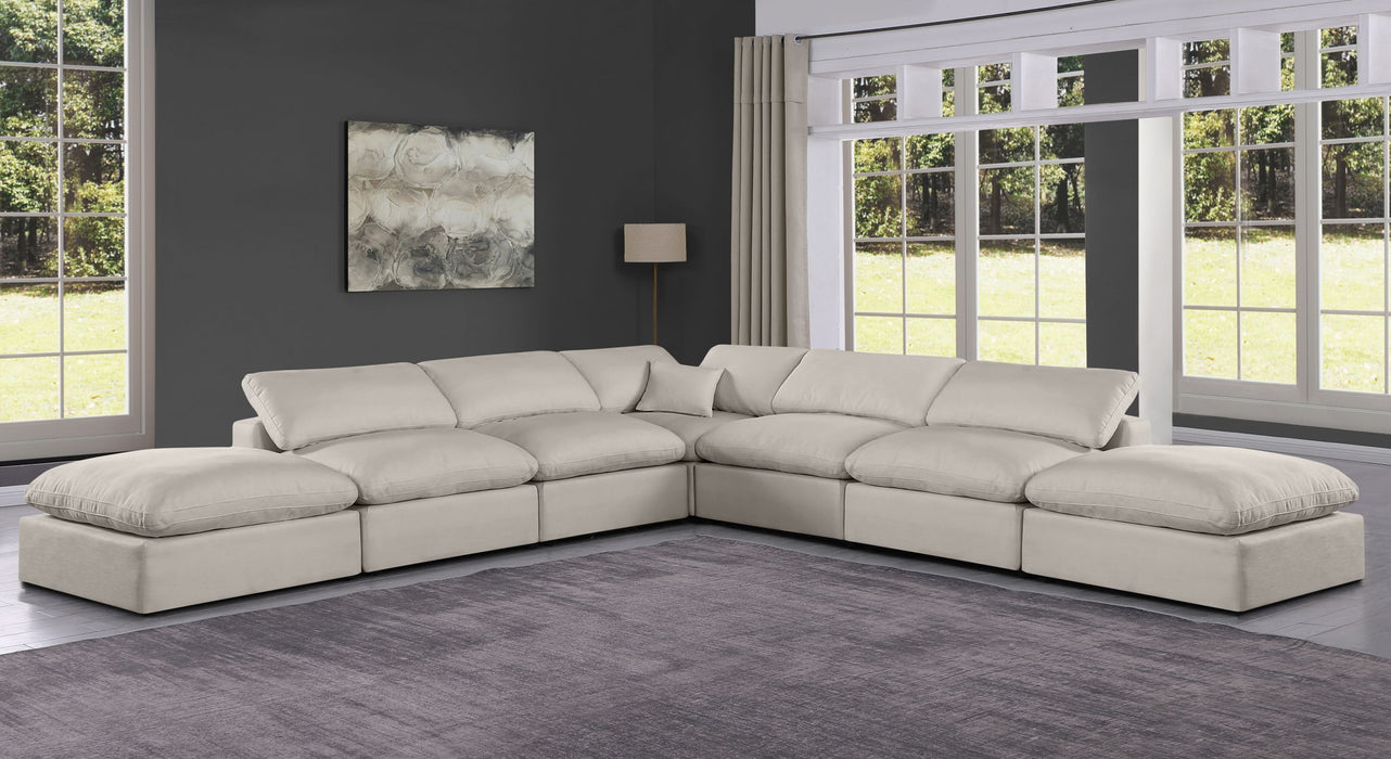 Comfy - 7 Piece Linen Modular Corner Sectional - Simple Home Plus