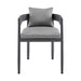 Menorca - Outdoor Patio Dining Chairs (Set of 2) - Gray - Simple Home Plus