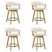 Callah - Contemporary Natural Wood Counter Height Kitchen Bar Stool - Simple Home Plus